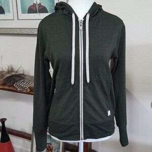 Vuori Halo Dream Knit Hoodie XS Green Zipper NWOT Jacket Soft Active Performance